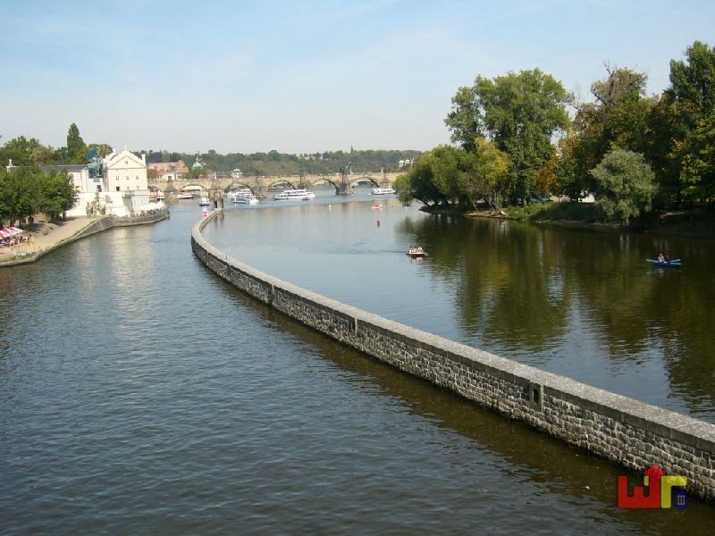 Blick auf die Moldau